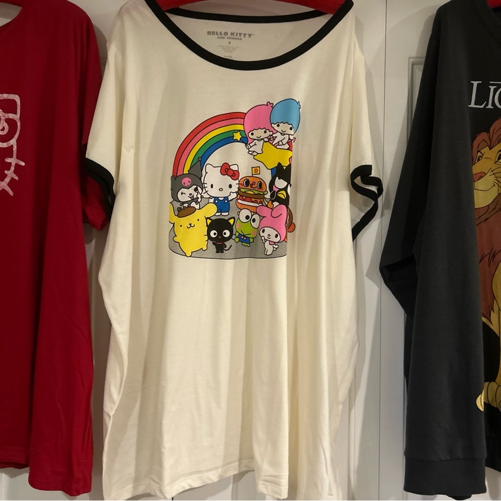 (3) NWT TORRID Hello Kitty ANNIVERSARY T-Shirt Tee SIZE 6 6X + DISNEY LION KING - Picture 3 of 15